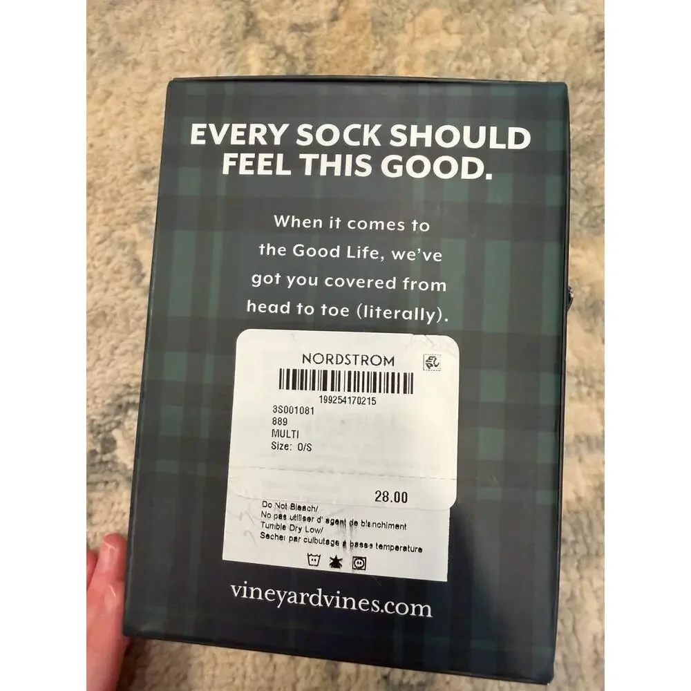 Vineyard Vines Boys Winter Themed Sock Gift Sets (2 Sets 6 Pairs) $56 NIB NEW